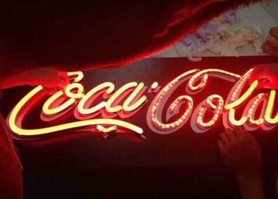 China Van het uitstekende LEIDENE de Tekens Laag Voltage Douane Openluchtneon voor Signage van het Coca-colaembleem Te koop