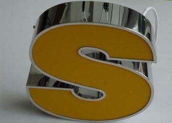 China Linishing Stainless Steel LED Lighted Letter Signs With Acrylic Face 3D Effect for sale