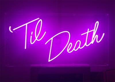 China 24 inch Height Custom Made Pink Color LED Lighting Neon Sign for Event for sale