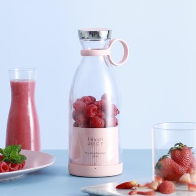 China Personal Electric Mini Handheld Rechargeable 350ml Bottle Fruit Juice Mixeur Cup Smoothie Mixer Fresh Juicer Portable Blender for sale