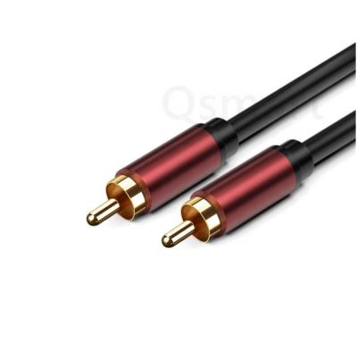 China Microphone RCA Digital Coaxial Audio Cable, RCA Male To Male 5.1 SPDIF High Fidelity Stereo Coaxial Audio Cable For Home Theater Subwoofer for sale