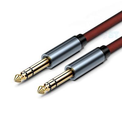 China Microphone 1/4 inch TRS Instrumentation Cable, 6.35mm to 6.35mm TRS Stereo Audio Cable, 6.35 Balanced Cable Compatible for Electric Guitar Bass for sale