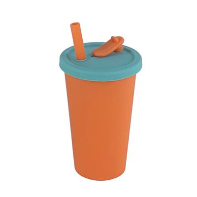 China New Summer Lid Style Viable Cute Children's Cup Orange And Yellow Mug for sale