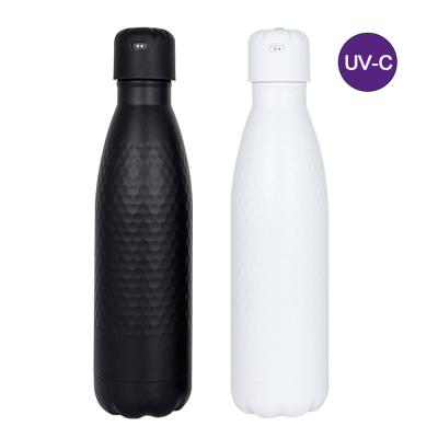 China 2020 Viable Hot Selling Smart Magnetic Refill And Design UV Water Bottle Coke Flask Vacuum Suction Lid for sale