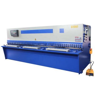 China Sheet Metal Cutting Machine Plate Shear Sliding Table Saw Guillotine Slitter Qc12y 6x3200 Hydraulic Shear Machine for sale