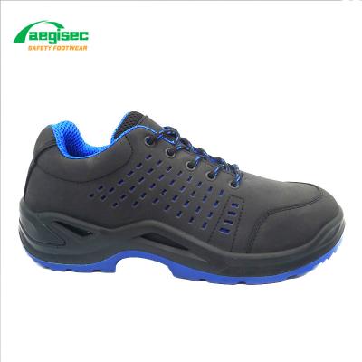 China Unique PU AEGISEC Brand Safety Shoes Toe Cap Bota De Seguridad Anti-Static Steel Nubuck Leather Oil Resistant Men Work Safety Sports Shoes for sale