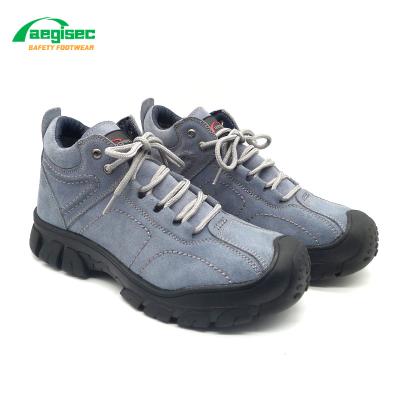 China Unique CE AEGISEC seguridad botas de seguridad sole rubber boots S3 toe cap anti work safety shoes cowhide breathable suede steel anti static slip for sale