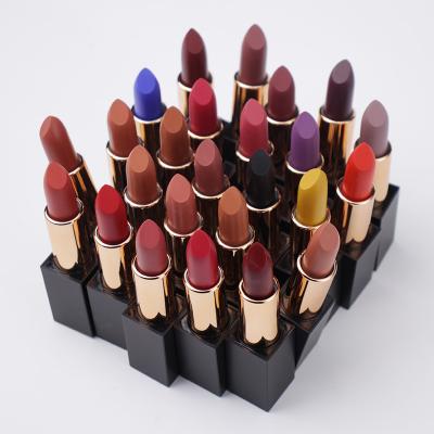 China Waterproof 25 Colors Matte Cream Lip Stick Lipstick Private Label for sale