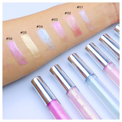 China Wholesale High Quality Waterproof Private Label Lip Glitter Shimmer Lip Gloss Make Your Own Lipstick Clear Lip Gloss for sale