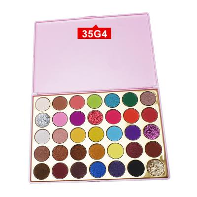 China Earth Tones 2022 New Arrive Eyeshadow Palette Eyeshadow Cosmetics 35 Colors Eyeshadow Palette Private Label Powder Waterproof for sale