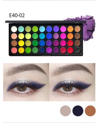 China Earth Tones 40 Colors Shimmer Matte Eyeshadow Palette Vegan Glitter Waterproof NUDE Eyeshadow Palette Private Label for sale