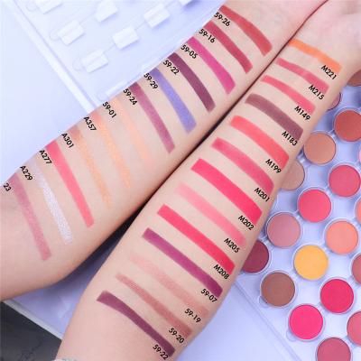 China Matte Oem Diy Professional 24 Good Dual Color Pigmented Matte Shimmer Makeup Pallet Private Label Eyeshadow Palette for sale