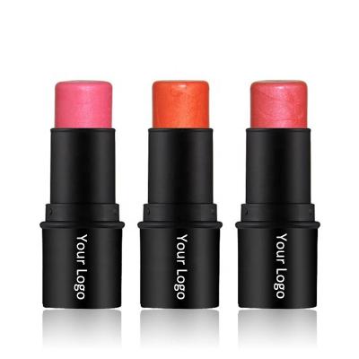 China Wholesale Waterproof No Logo 3 Color Makeup Blush Blush Creamy Blusher Stick Private Label OEM for sale