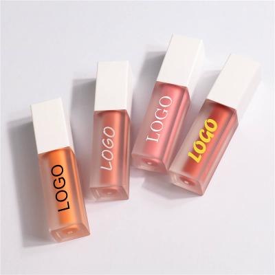 China Mini Moq Low Moq 8 Color Waterproof Cute Waterproof Long Lasting Private Label Makeup Blush Face Vegan Liquid Blush for sale