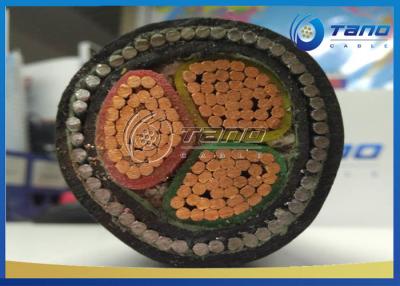 China XLPE Insulated PVC Sheath Electrical Power Cable LV Three Core Armoured Cable for sale