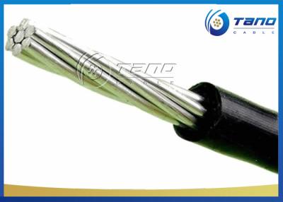 China Overhead Aluminum Service Drop Cable Duplex 4 AWG PE / XLPE Insulation for sale