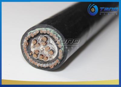 China Copper XLPE / PVC Insulated Electrical Control Cable High Precision Black Color for sale