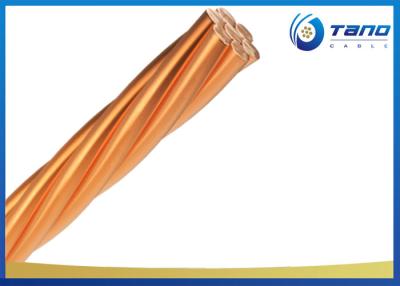 China Plain Bare Hard Drawn Copper Conductor For Overhead Line Transmission BS 7884 Standard for sale