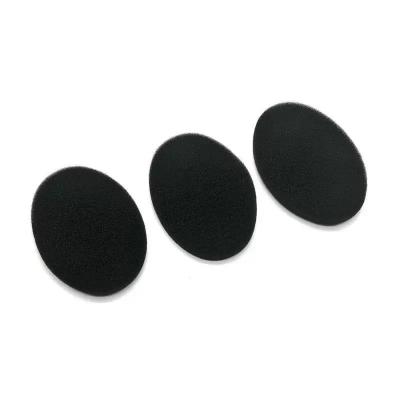 China Wholesale Breathable Black Cotton 5*6*80mm Special Shaped Sponge Protective Processing Earphone Pad Cotton Earphone Pad for sale