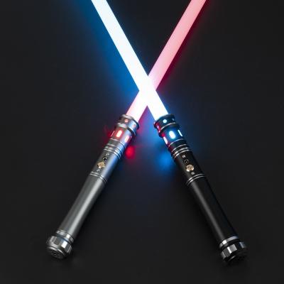 China Aluminum Alloy Polycarbonate Toobaxsaber RGB Lightsaber Metal Handle Led Alloy Fighting Sword Toy Cosplay Light Frosted Lightsaber With 16 Modes Sound Font for sale