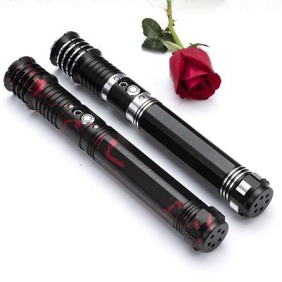 China 2022 Flash Aluminum Sensitive Pixel Oscillation Lightsaber RGB Blood Bath Duel TOOBAXsaber Toys Children's Toys for sale