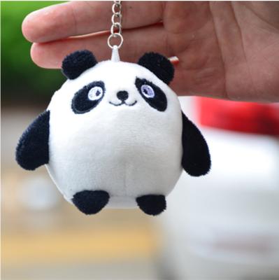 China Soft Stuffed Plsh Toys Small Mini Doll Bag Pendant Wholesale 10cm Cute Cartoon Soft Giant Panda Plush Toy Keychain Ins Web Celebrity Plush Keychain for sale