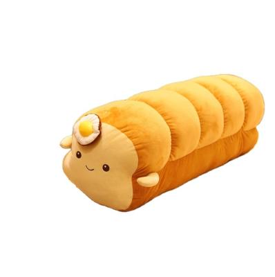 China Kids Adults Gift Bakertote Soft Comfortable Creative Simulation Plush Toy Custom Toast Long Strip Pillow Cushion Doll for sale