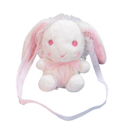 China Selling Hot Japanese Lolita Shoulder Bags for Girls Cosplay Plush Lace Lop Ear Rabbit Pear Messenger Bag Anime Plush Toy Dreamlite Gift for sale