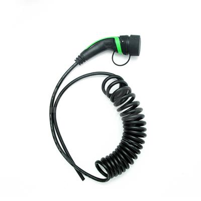 China BLUE IEC62196 ev car charger type - 2 16A 480V ev charging cable type - evse 2 for sale