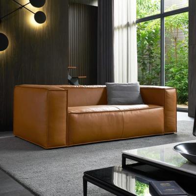 China Italian Sofa Furniture (Others) Art Adjustable Modern Simple Leather Combination Small Family Sofa for sale