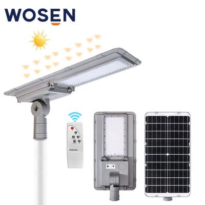 China Lámpara integrada LED Iluminación solar de la calle Sensor de movimiento al aire libre 100w en venta