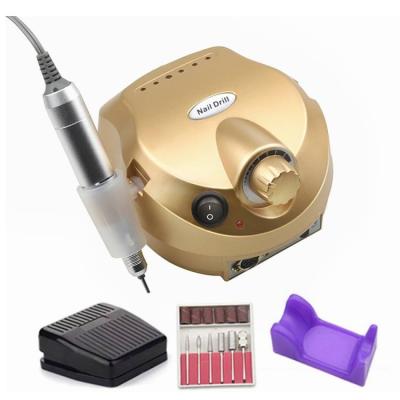 China Manicure Milling Cutters Nail Art e Folder Machine 15W 35000RPM Professional Plastic Electric Nail Drill With Kits Tool for sale