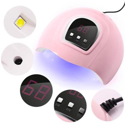 China Electric LED Gel Sunlight Nail Lamp Nail Dryer Fast Nail Curing Electric Lamp 54w For Curing Gel Polish LED UV Lamp for sale