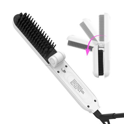 China 35W Household Professional Electric Ceramic Tourmaline Anti Scald Quick Men's Beard Heated Comb for sale