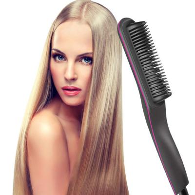 China Household China Factory Multifunction Anti Scald Dual Voltage Hair Straightener Fast Heating Comb for sale