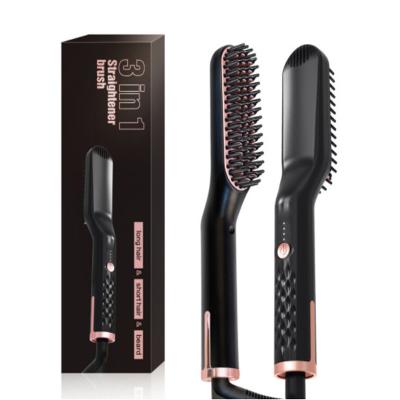 China New Design Nondisposable Professional Hot Comb Electric Hair Straightener Comb For Men for sale