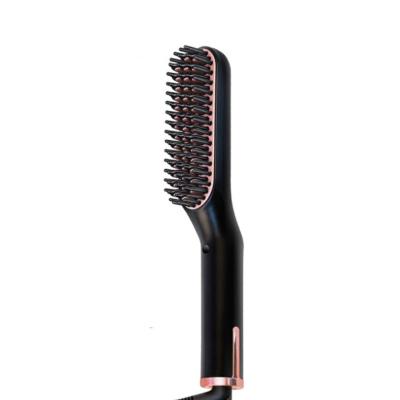 China New Design Household Professional 3 in 1 Portable Electric Beard Brush Hair Straightener Comb for sale