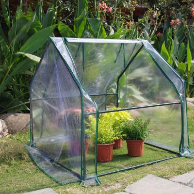 China Portable Home Greenhouse Mini Greenhouse Ventilated Cold Greenhouse Heat Insulation Tarpaulin Mobile Easily Assembled Plants for sale