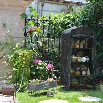 China Easily Assembled 4 Layer Iron Garden Greenhouse Plants Gardening Supplies 69x49x158cm for sale