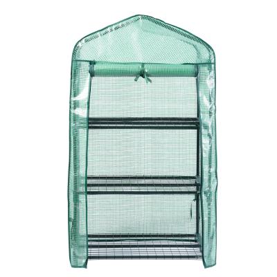 China Easily Assembled 3 Story Green Home Plant Greenhouse Mini Flower Garden Conservatory for sale