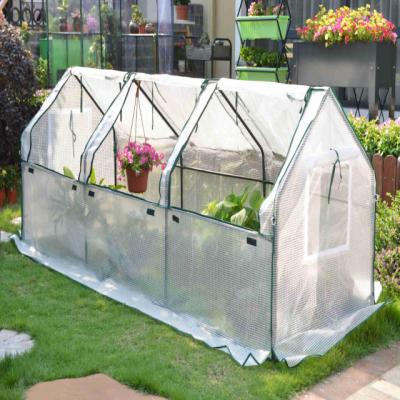 China Easily Assembled Home Tunnel Greenhouse Mini Greenhouse Heat Insulation Movable Greenhouse Cover for sale