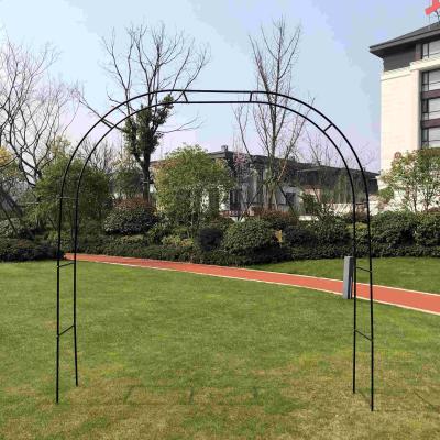 China High Quality Easily Assembled DIY Wrought Iron Wedding Arch Decoration Garden Background Pergola Flower Stand for sale