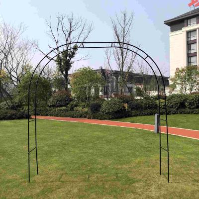 China DIY Wrought Iron Wedding Arch Decoration Garden Background Pergola Flower Stand Easily Assembled for sale