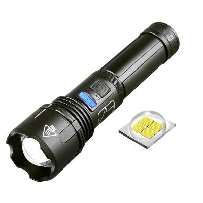 China Shooting Range 500m 5 Modes Bright Handheld Zoomable Light Flashlights Led Rechargeable Led XHP50 Tactical Flashlight for sale