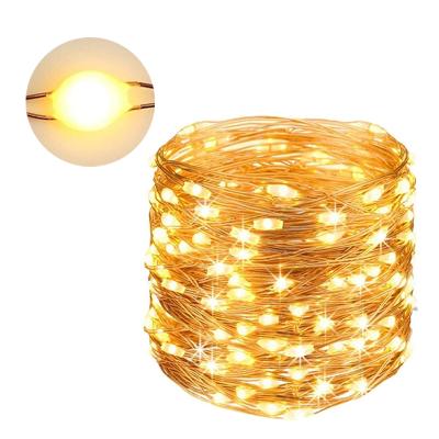 China Solar Garden String Lights 5m 10m 20m Waterproof Outdoor Decorative Copper Wire Led String Lights Party Patio Garden Gate Yard for sale