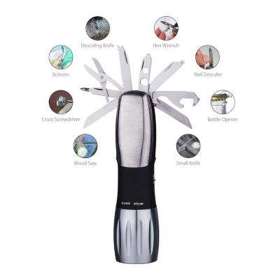 China Multi Tool In One 8 In 1 Multi-Tools Torch Light 3 AAA Flash Dry Batteries Powered High Lumen Led Flashlight for sale