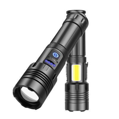 China Zoomable Tactical Flashlight 2021 P70 Led Flashlight 7 Modes Powerful Torch For Camping Hiking Emergency for sale