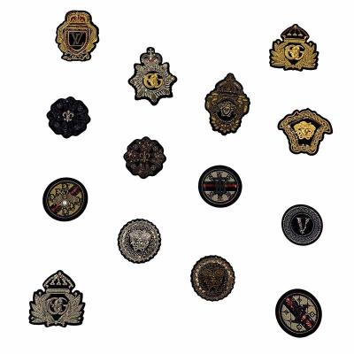 China Cheap price fashion embriodery patch for clothes beaded small sequin crown bee goddess letter patch embroidery medal bag fabric tearhole costume fabric patch for sale