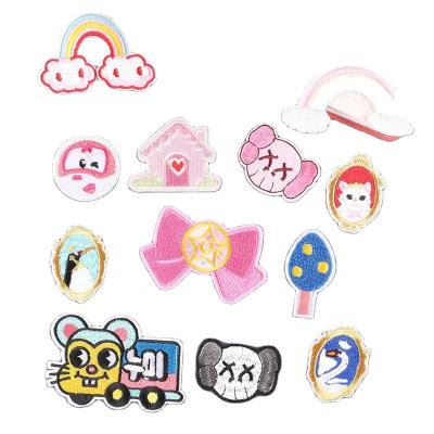 China Cheap price fashion embriodery patch for clothes cartoon children's clothing patch decoration accessories embroidery fabric decal for sale