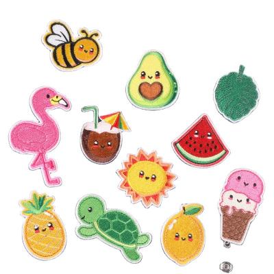 China Cheap price fashion embriodery patch for animal accessories clothes cartoon fruit watermelon emblem cloth label garment fabric and hat decoration patch embroidery decal for sale